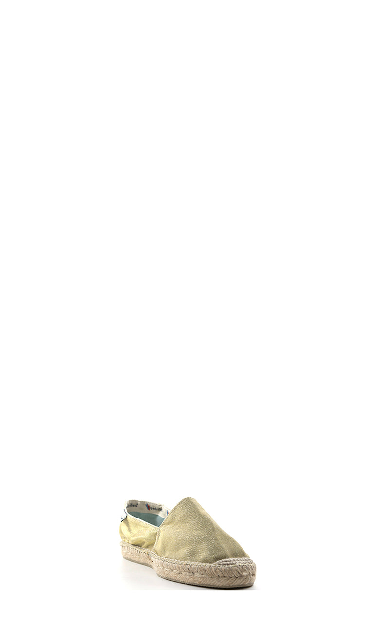 ESPADRILLES Espadrillas donna platino in tessuto e glitter