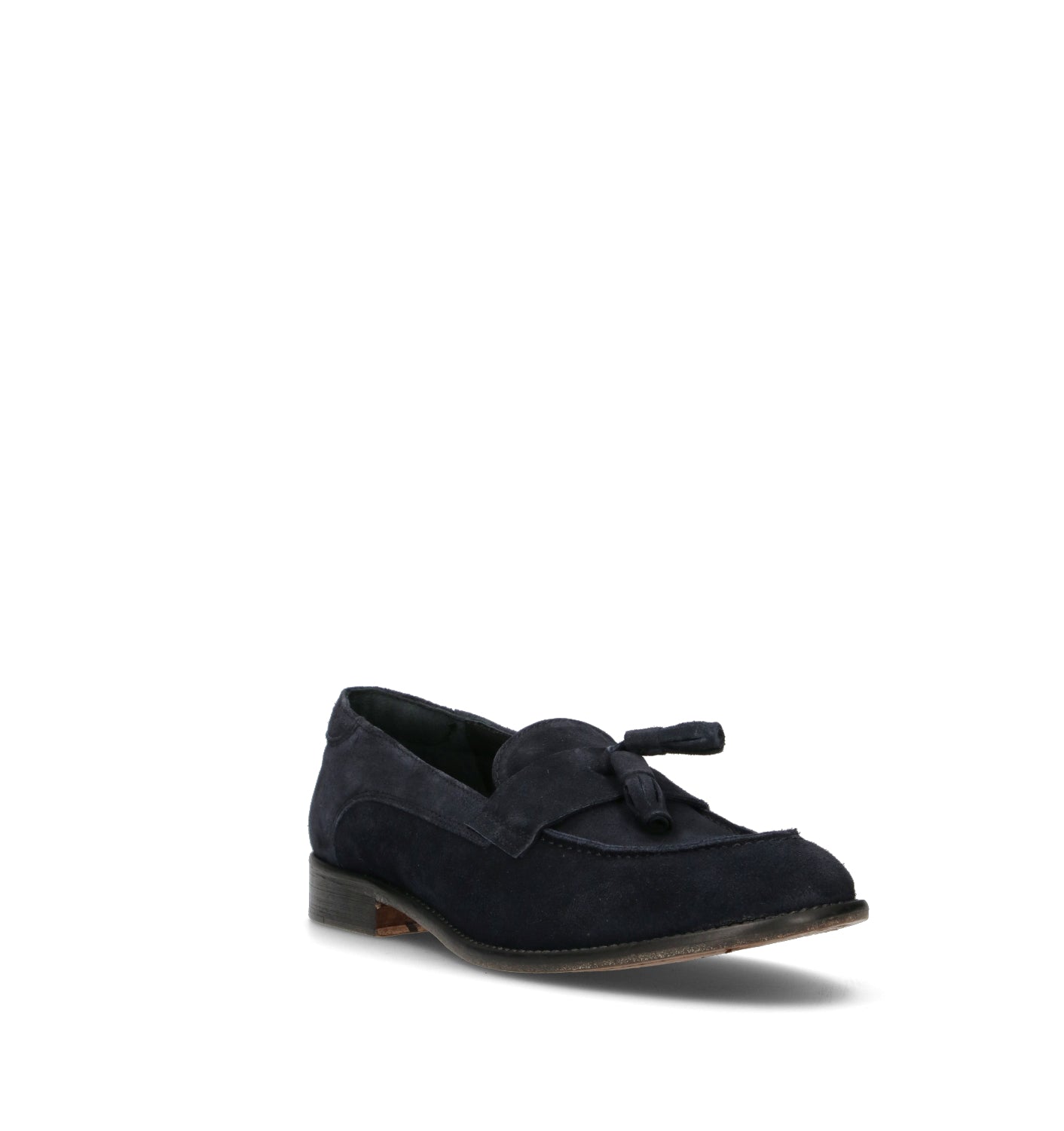 ANTICO MASTRO Mocassino uomo blu in suede