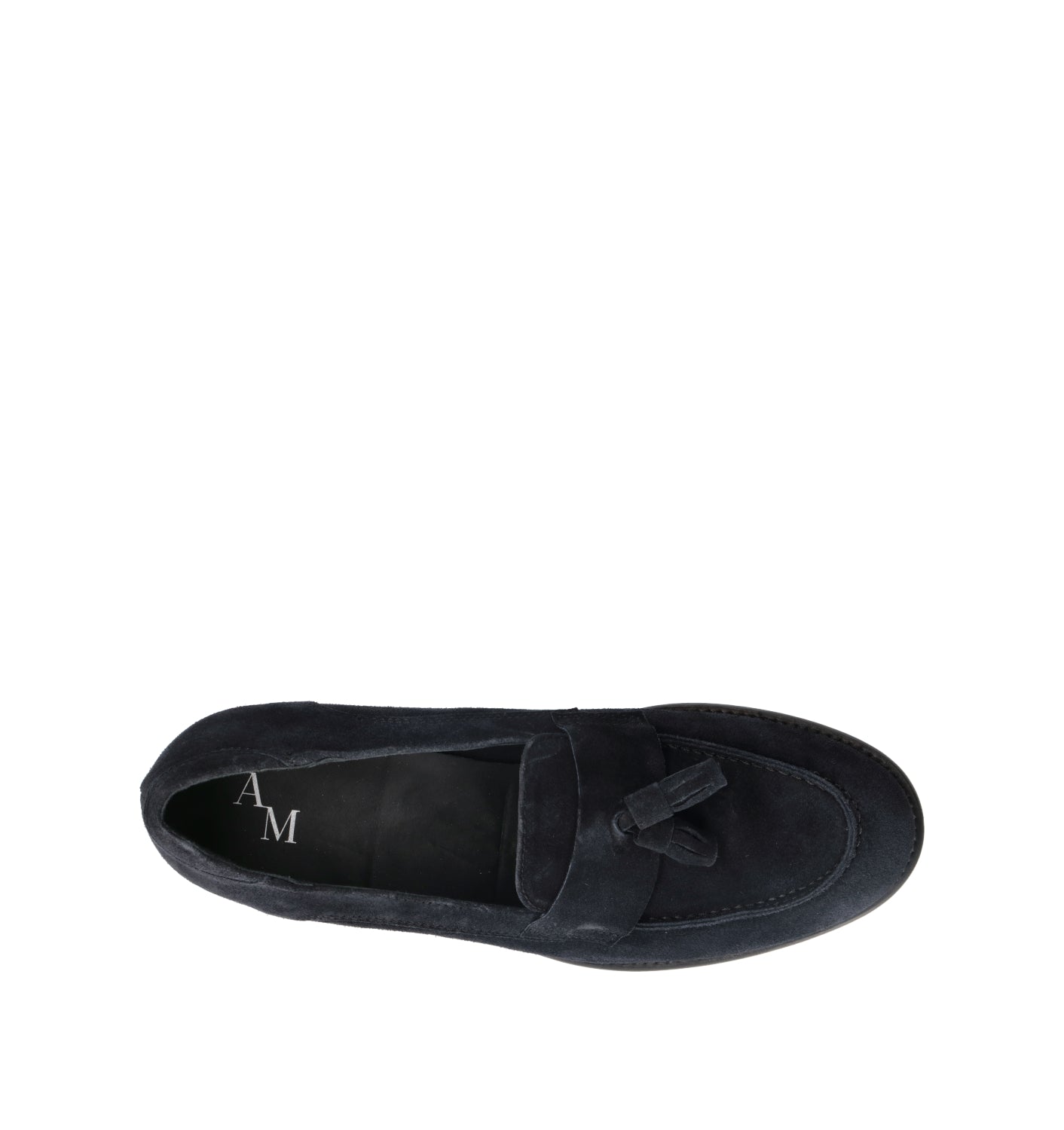 ANTICO MASTRO Mocassino uomo blu in suede