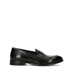 ANTICO MASTRO Mocassino uomo nero in pelle