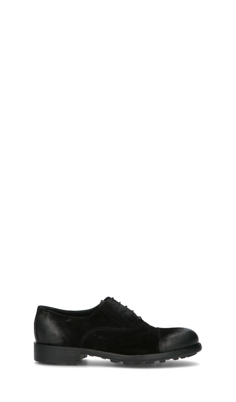 ANTICO MASTRO Stringata uomo nera in suede
