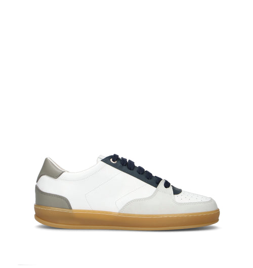 ANTICO MASTRO Sneaker uomo bianca in pelle