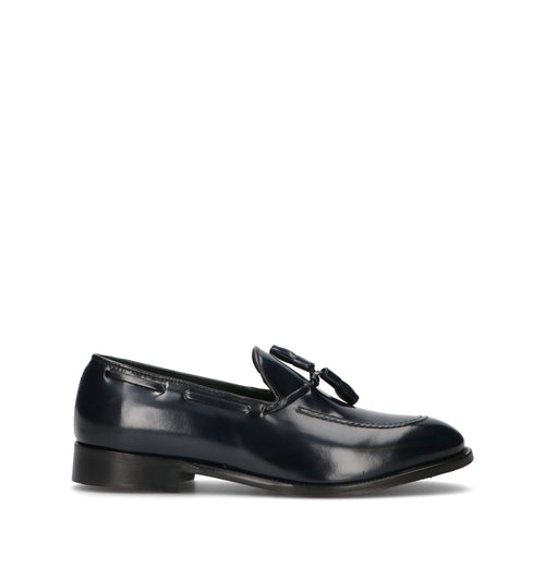 ANTICO MASTRO Mocassino uomo nero in pelle