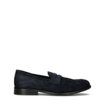 ANTICO MASTRO Mocassino uomo blu in suede