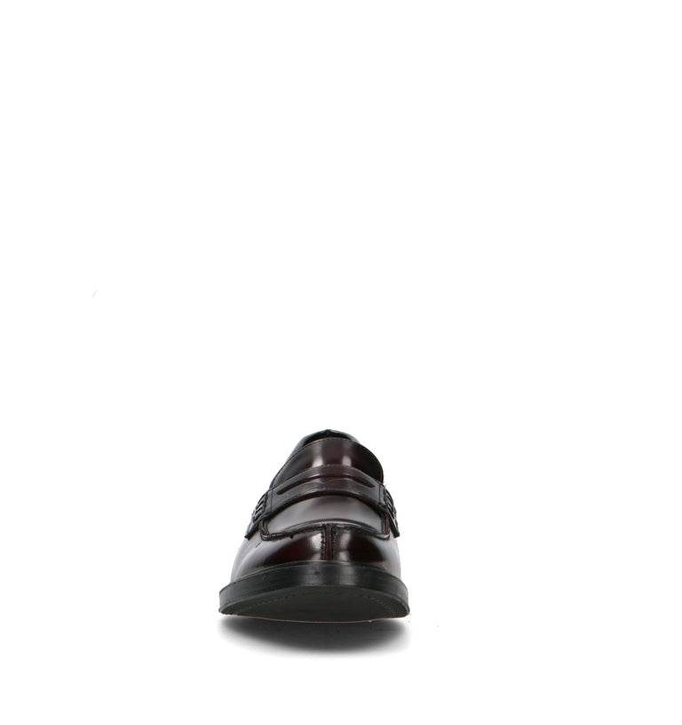 ANTICO MASTRO Mocassino uomo bordeaux in pelle