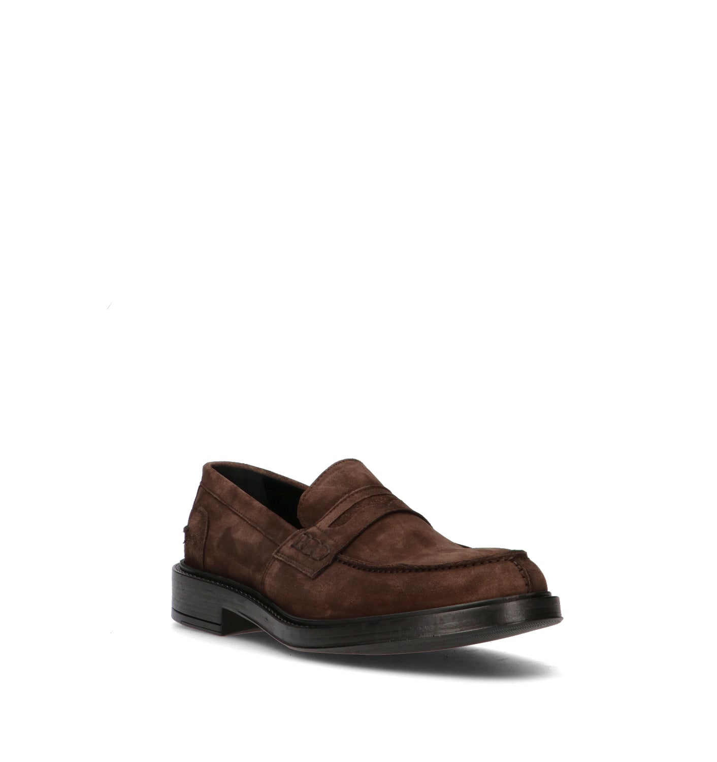 ANTICO MASTRO Mocassino uomo testa di moro in suede