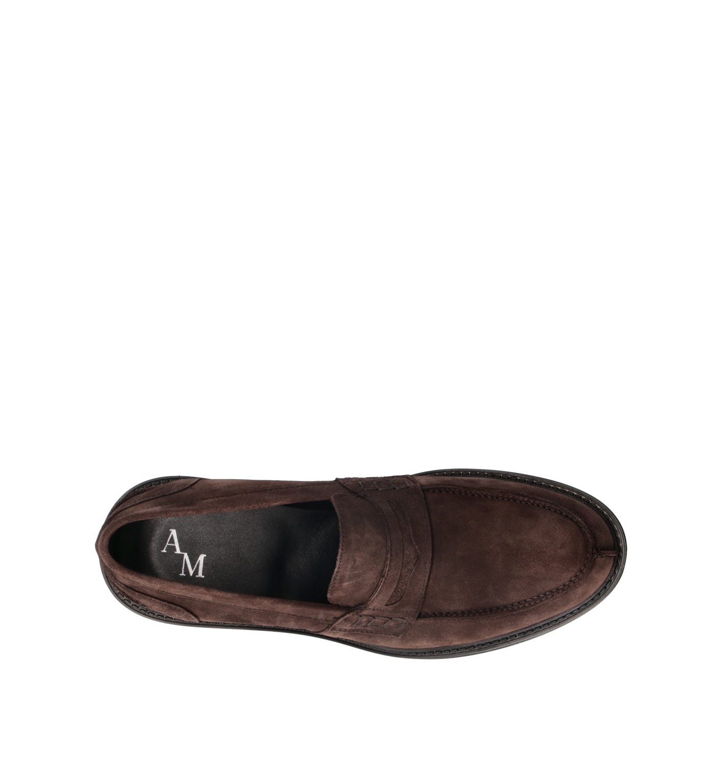 ANTICO MASTRO Mocassino uomo testa di moro in suede