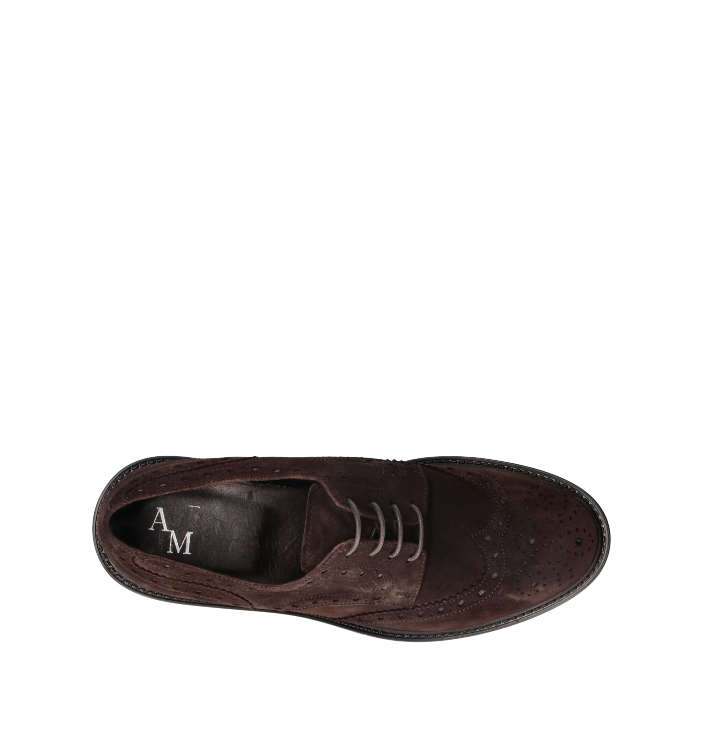 ANTICO MASTRO Stringata uomo testa di moro in suede