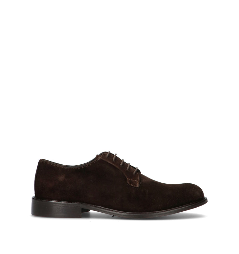 ANTICO MASTRO Stringata uomo testa di moro in suede