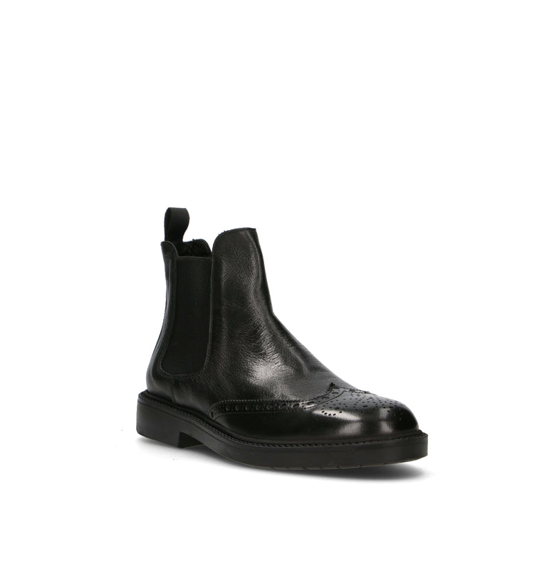 ANTICO MASTRO Beatles uomo nero in pelle