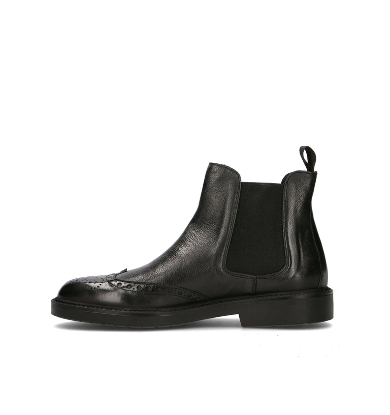 ANTICO MASTRO Beatles uomo nero in pelle