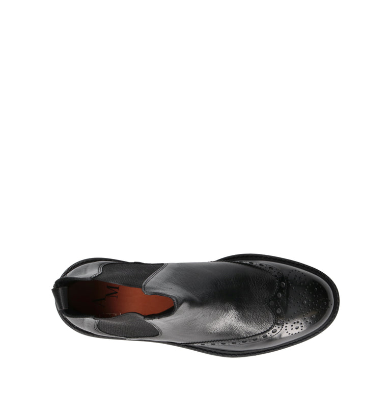 ANTICO MASTRO Beatles uomo nero in pelle