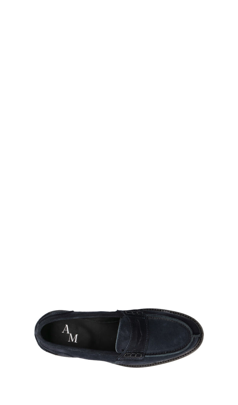 ANTICO MASTRO Mocassino donna navy in suede
