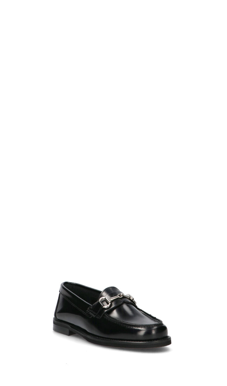 ANTICO MASTRO Mocassino donna nero in pelle