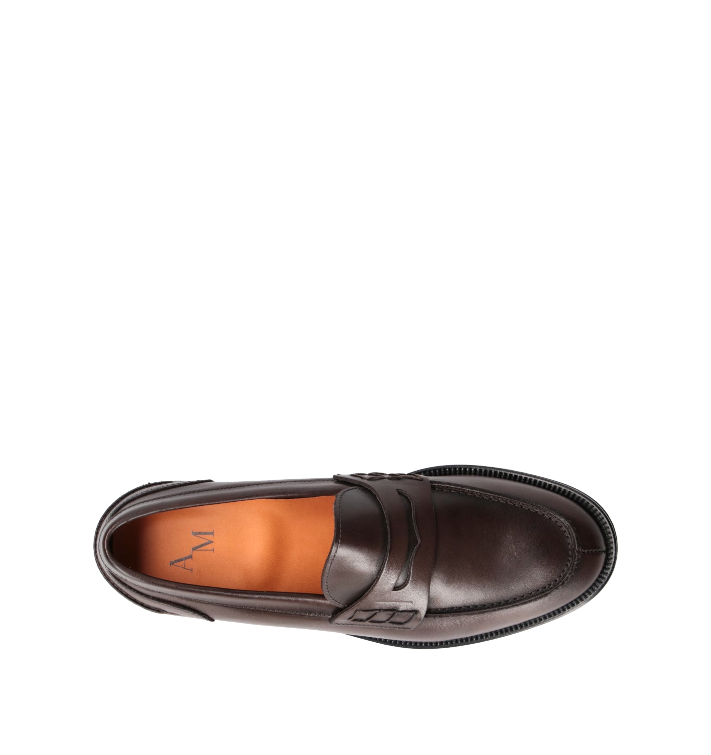 ANTICO MASTRO Mocassino uomo marrone in pelle