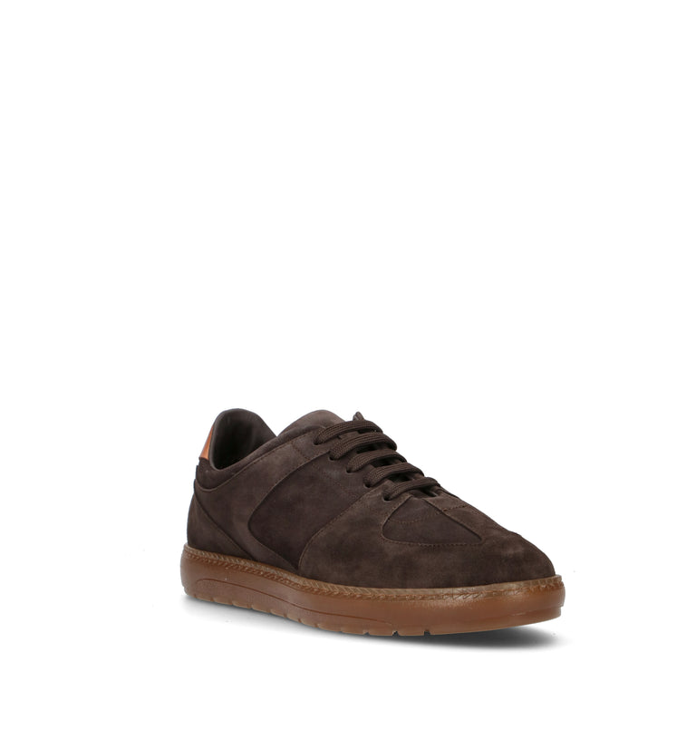 ANTICO MASTRO Sneaker uomo caffè in suede
