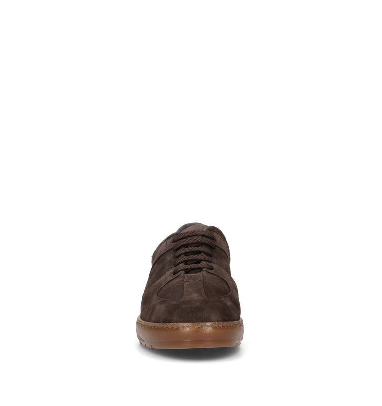 ANTICO MASTRO Sneaker uomo caffè in suede