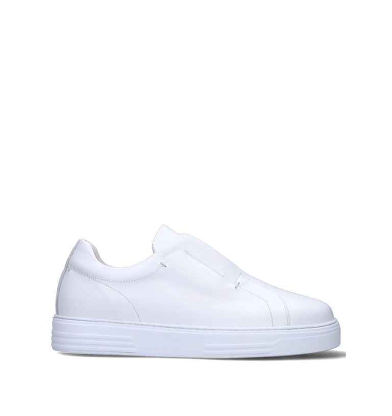 ANTICO MASTRO Sneaker uomo bianca in pelle