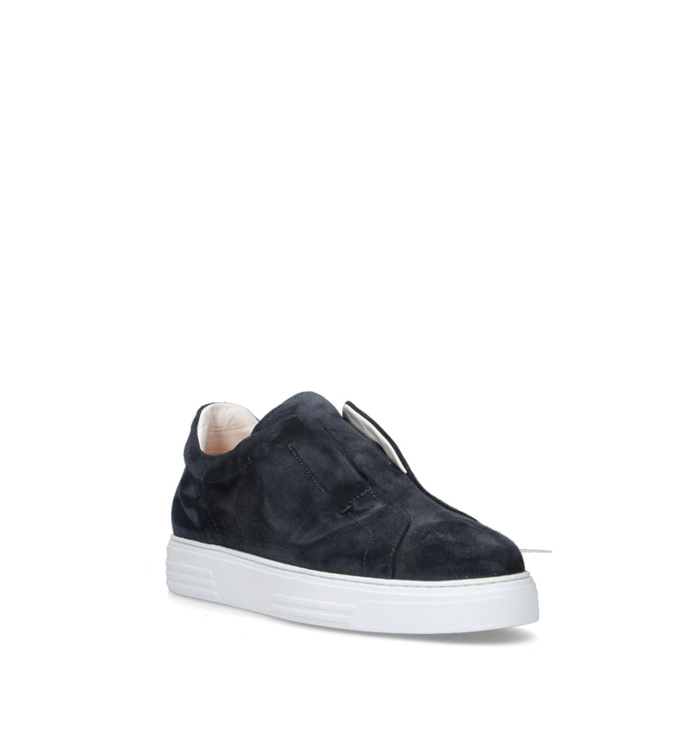 ANTICO MASTRO Sneaker uomo blu in suede