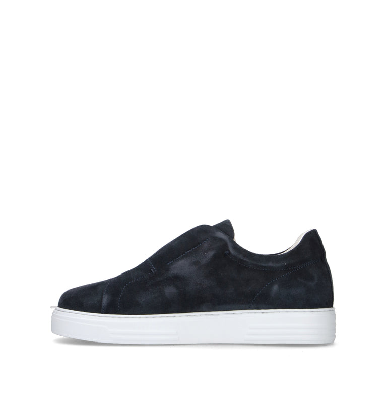 ANTICO MASTRO Sneaker uomo blu in suede
