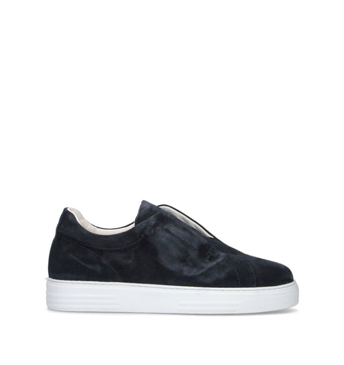 ANTICO MASTRO Sneaker uomo blu in suede