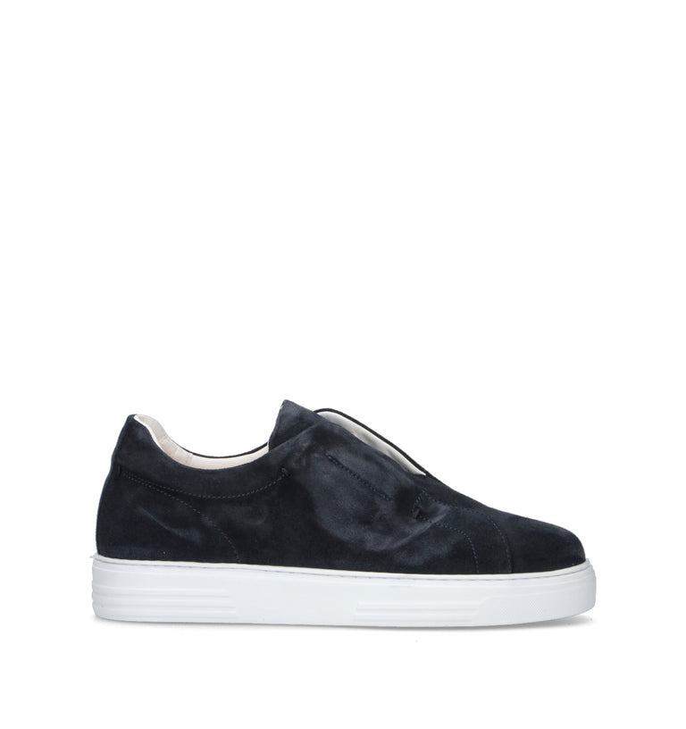 ANTICO MASTRO Sneaker uomo blu in suede