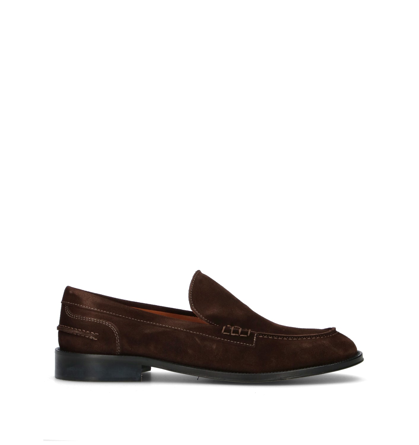 ANTICO MASTRO Mocassino uomo marrone in suede