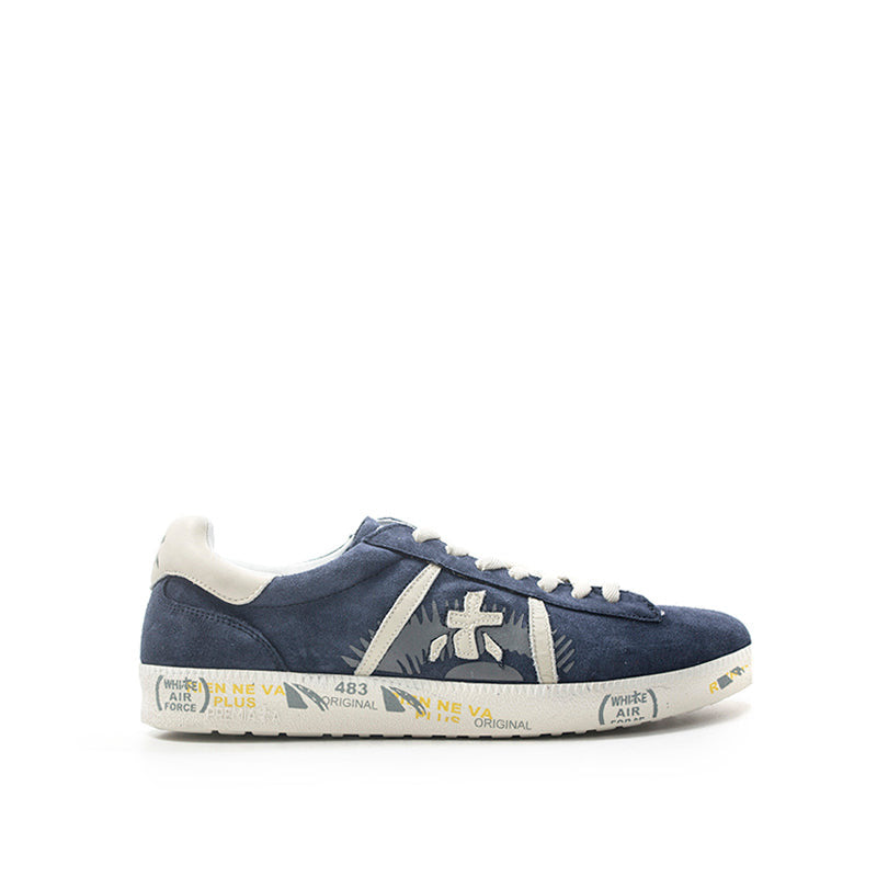 PREMIATA ANDY Sneaker uomo blu in suede