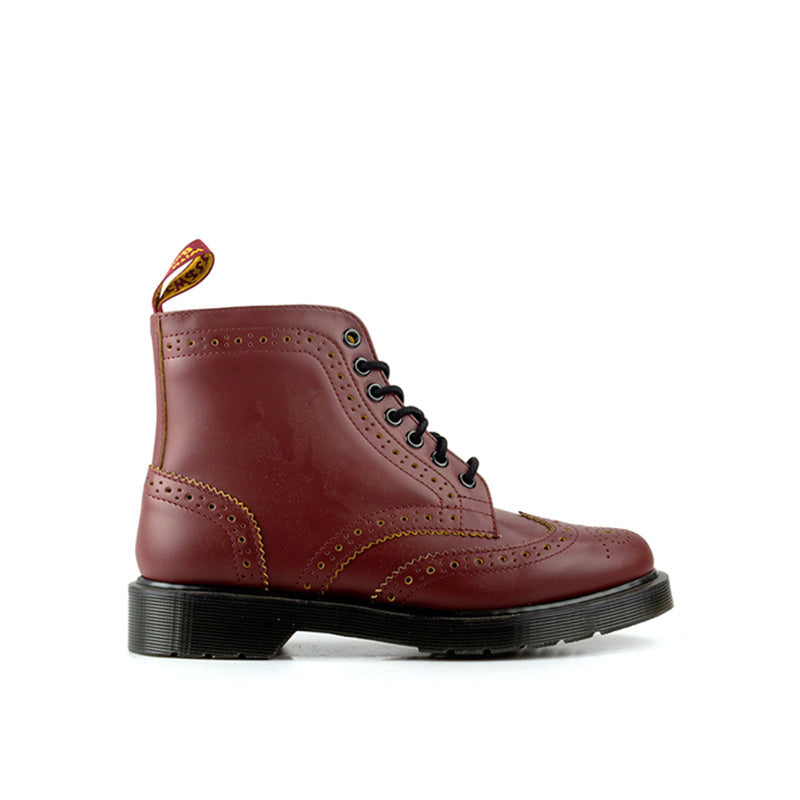 DR. MARTENS Anfibio donna bordeaux in pelle
