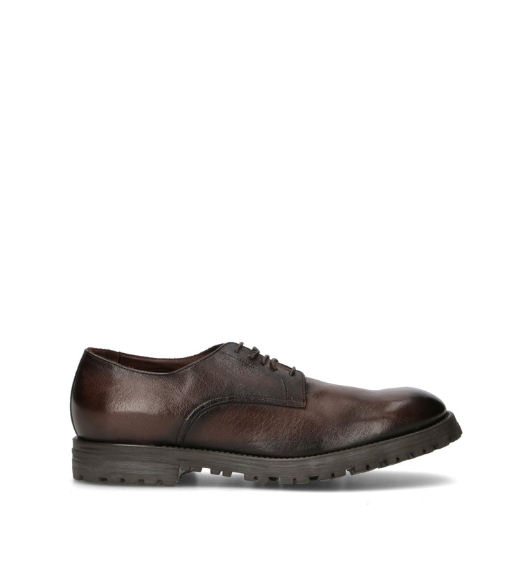 STURLINI Stringata uomo marrone in pelle