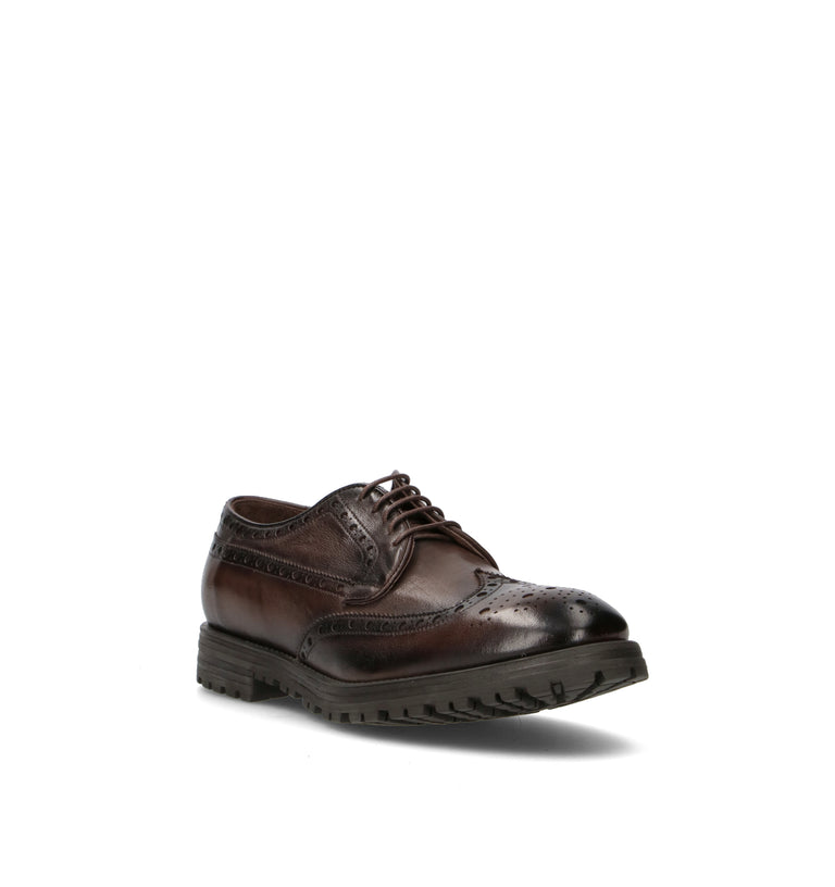 STURLINI Stringata uomo marrone in pelle