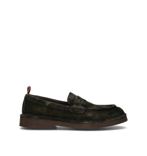 STURLINI Mocassino uomo militare in suede