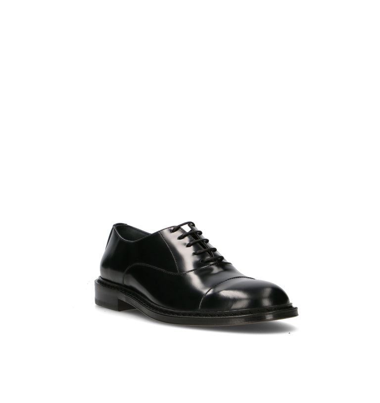 STURLINI Stringata uomo nera in pelle