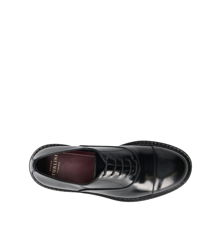 STURLINI Stringata uomo nera in pelle