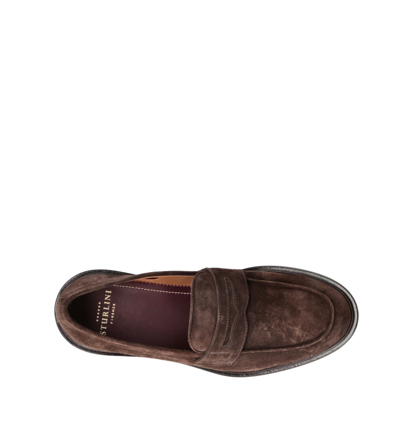 STURLINI Mocassino uomo marrone in suede