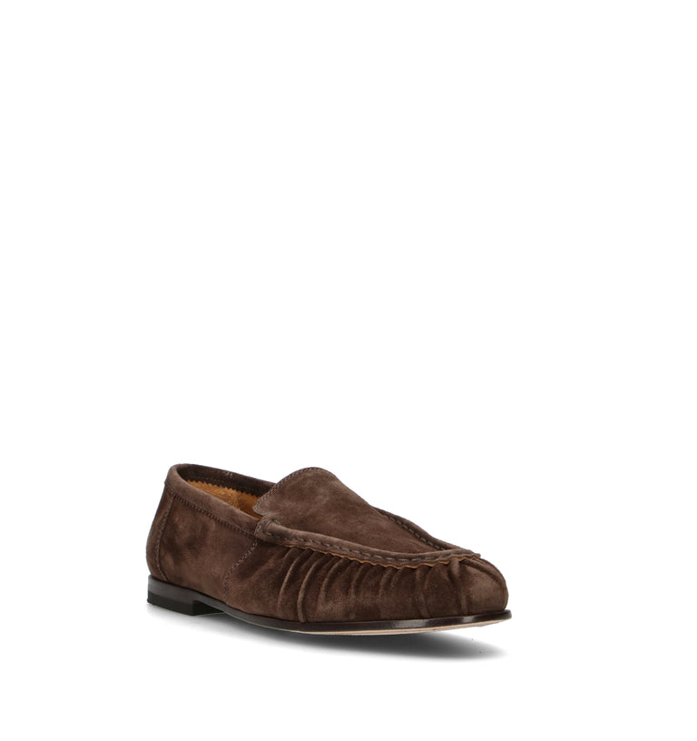 STURLINI Mocassino uomo marrone in suede