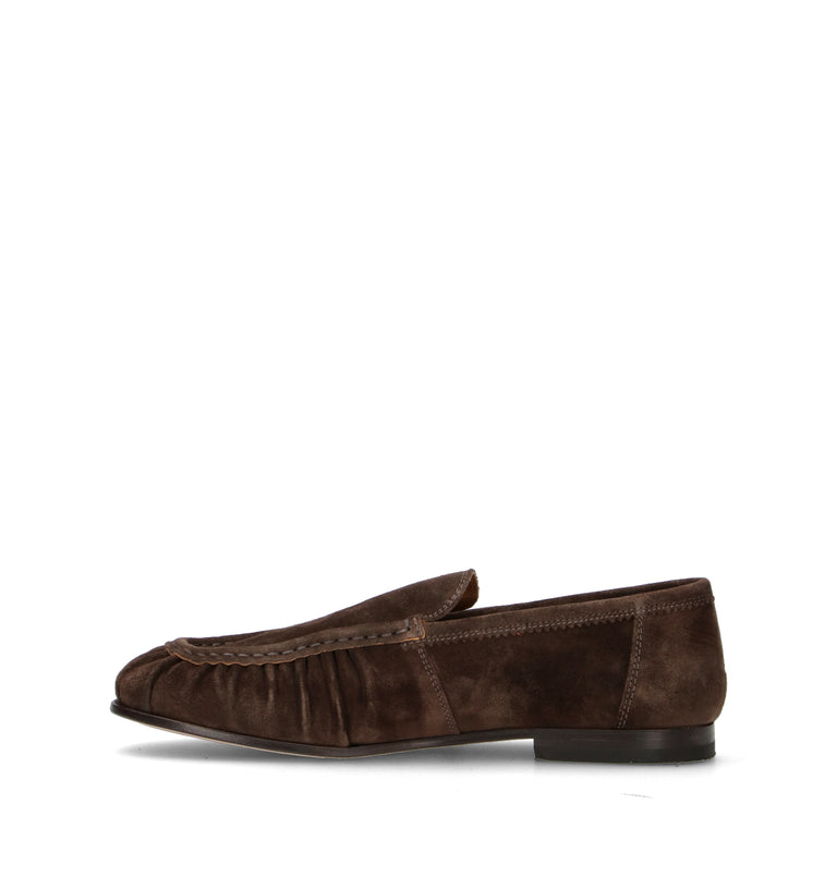 STURLINI Mocassino uomo marrone in suede