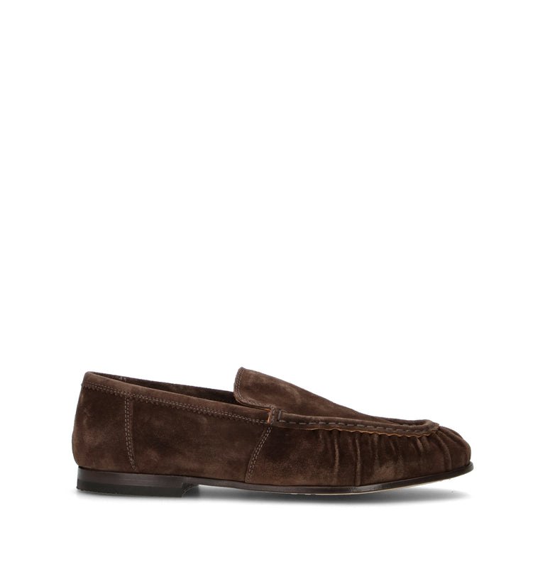 STURLINI Mocassino uomo marrone in suede