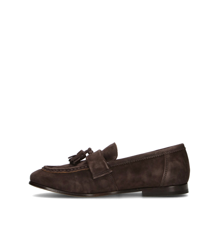 STURLINI Mocassino uomo marrone in suede