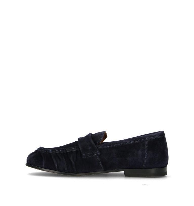 STURLINI Mocassino uomo blu in suede