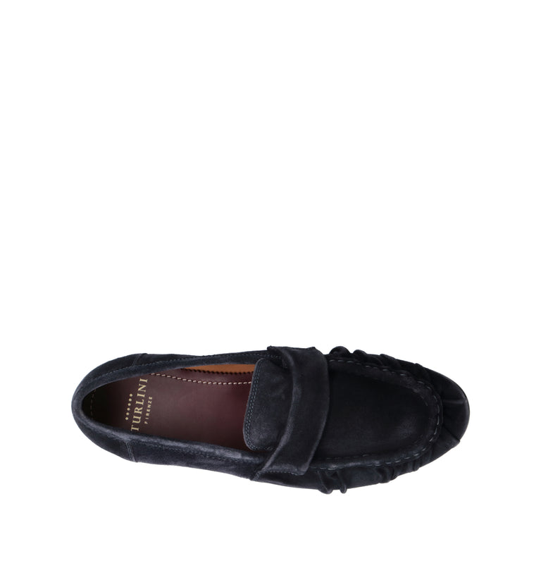 STURLINI Mocassino uomo blu in suede