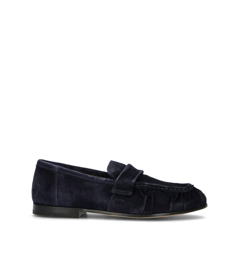 STURLINI Mocassino uomo blu in suede