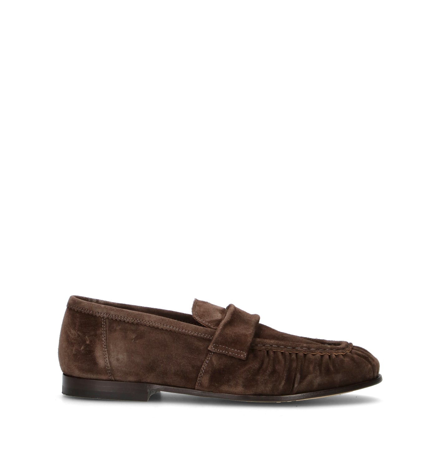 STURLINI Mocassino uomo marrone in suede