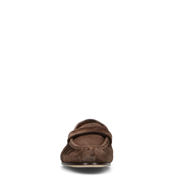 STURLINI Mocassino uomo marrone in suede