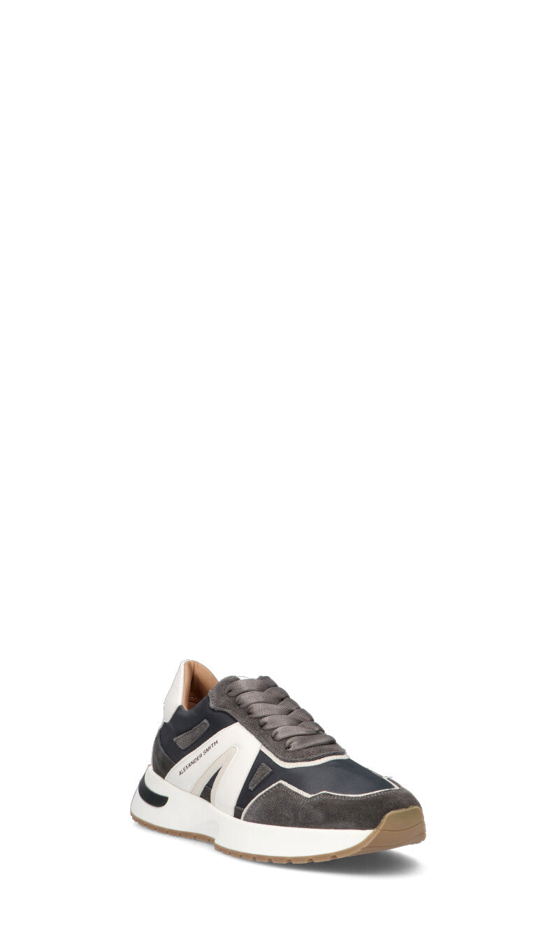 ALEXANDER SMITH Sneaker uomo grigia in suede