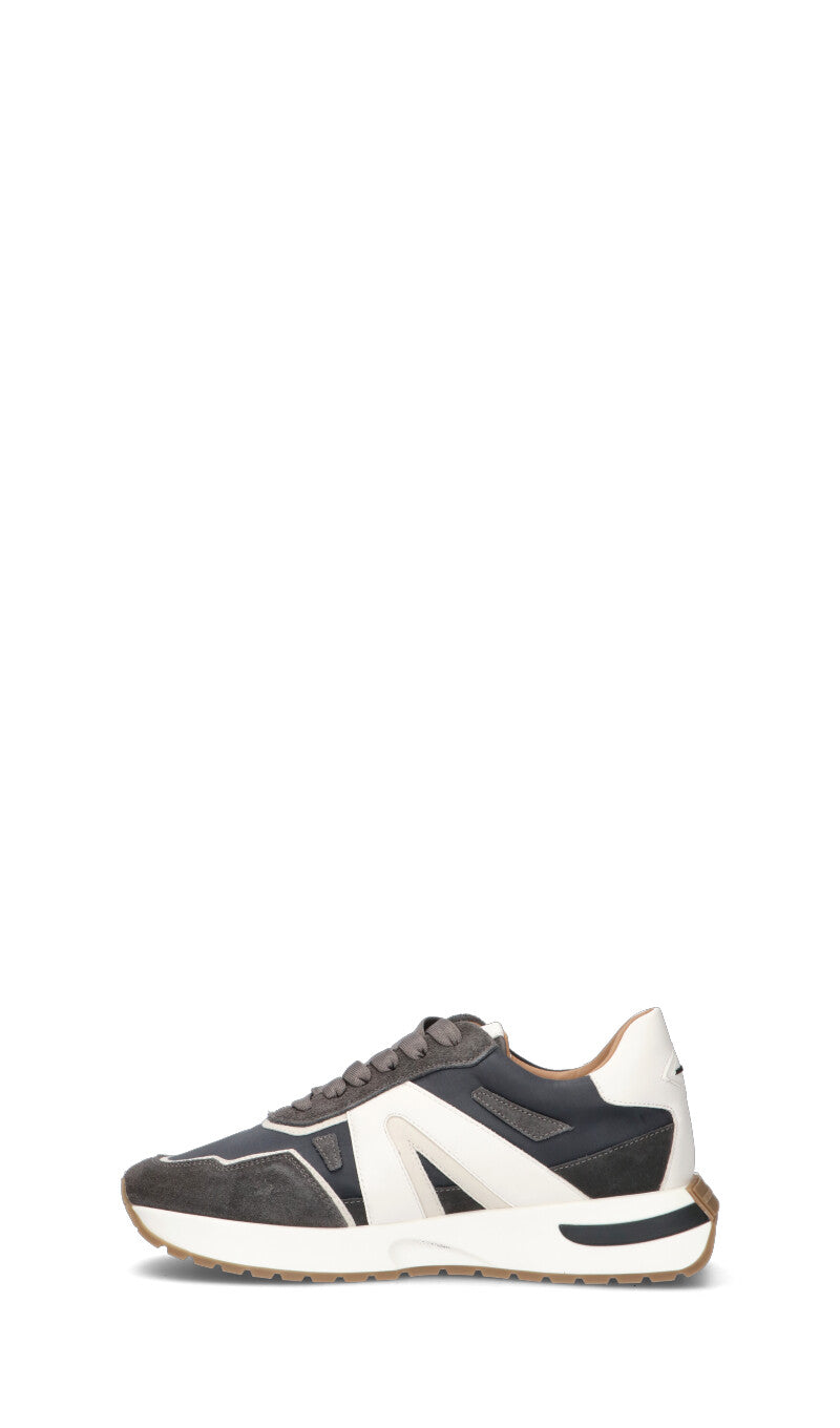 ALEXANDER SMITH Sneaker uomo grigia in suede