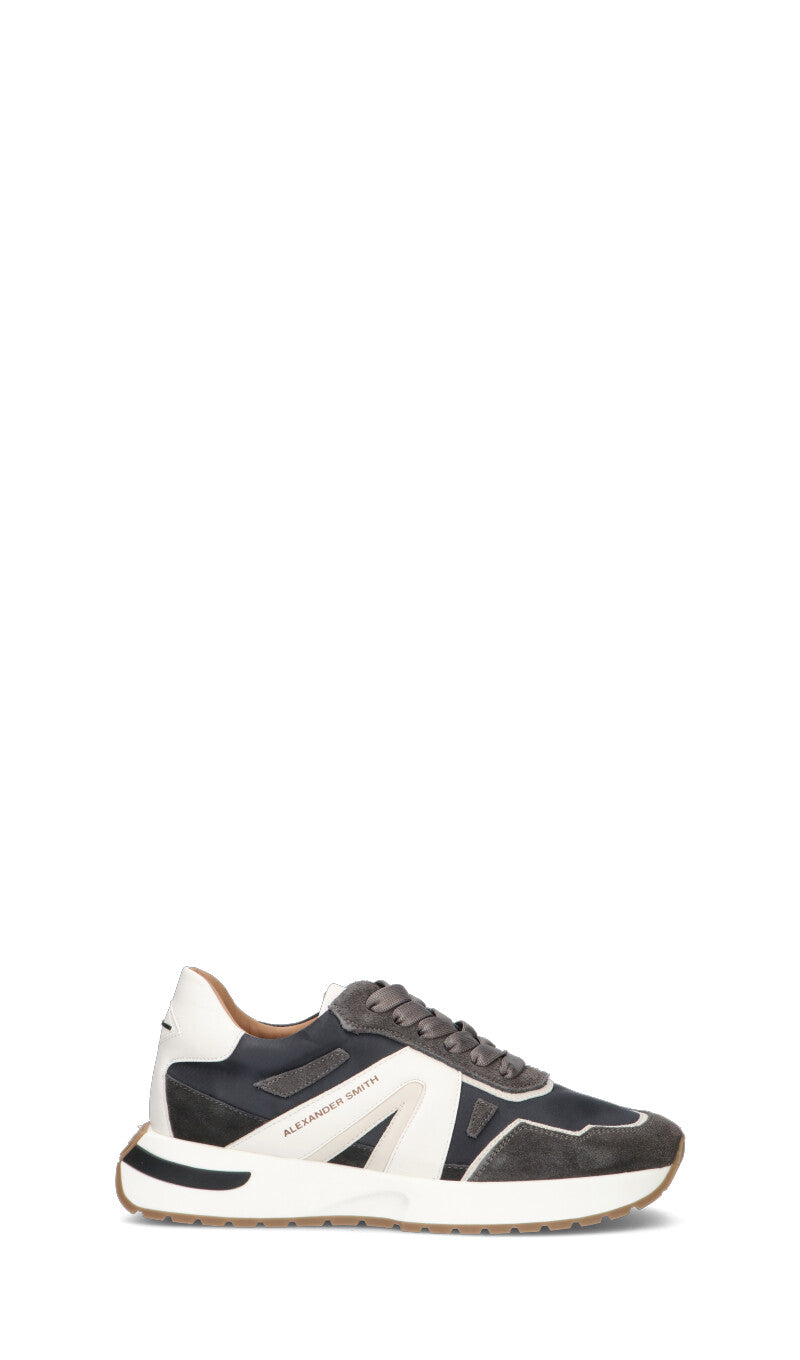 ALEXANDER SMITH Sneaker uomo grigia in suede