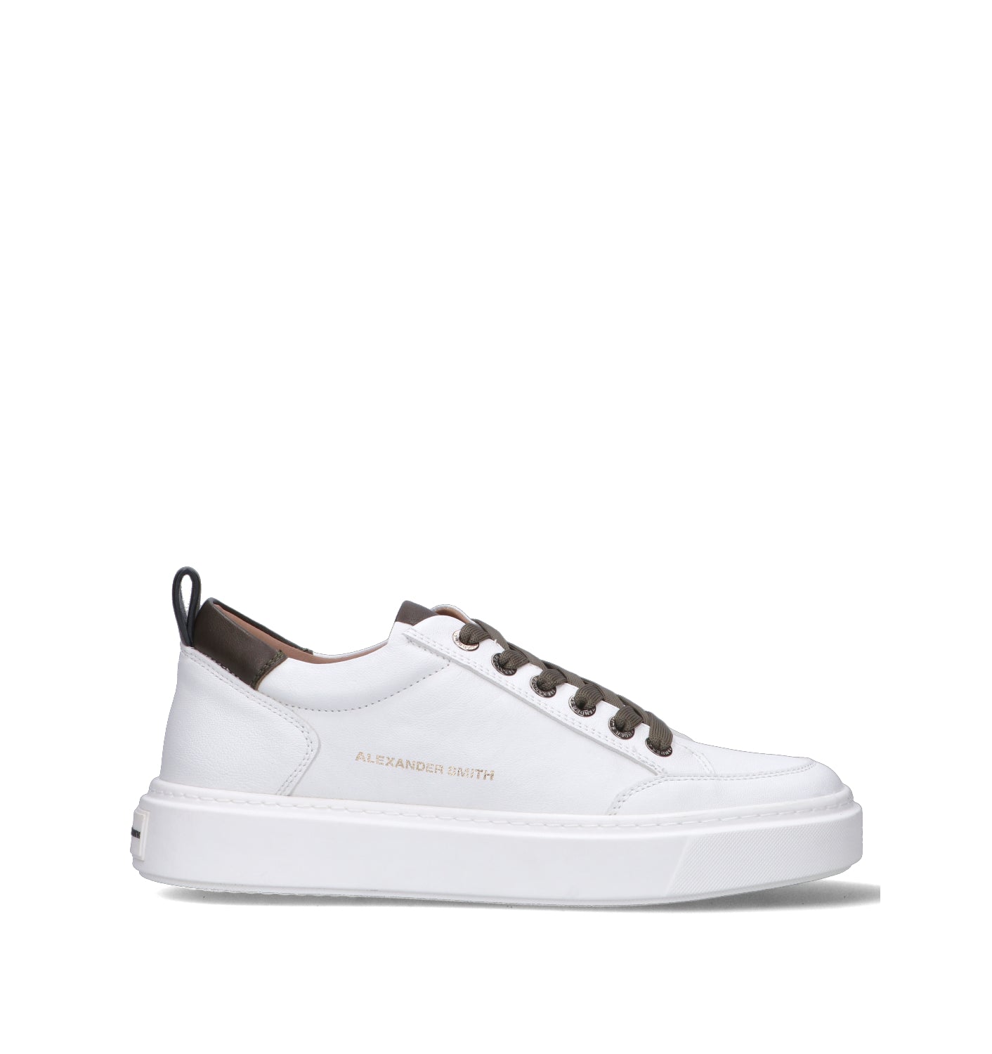 ALEXANDER SMITH Sneaker uomo bianca/marrone