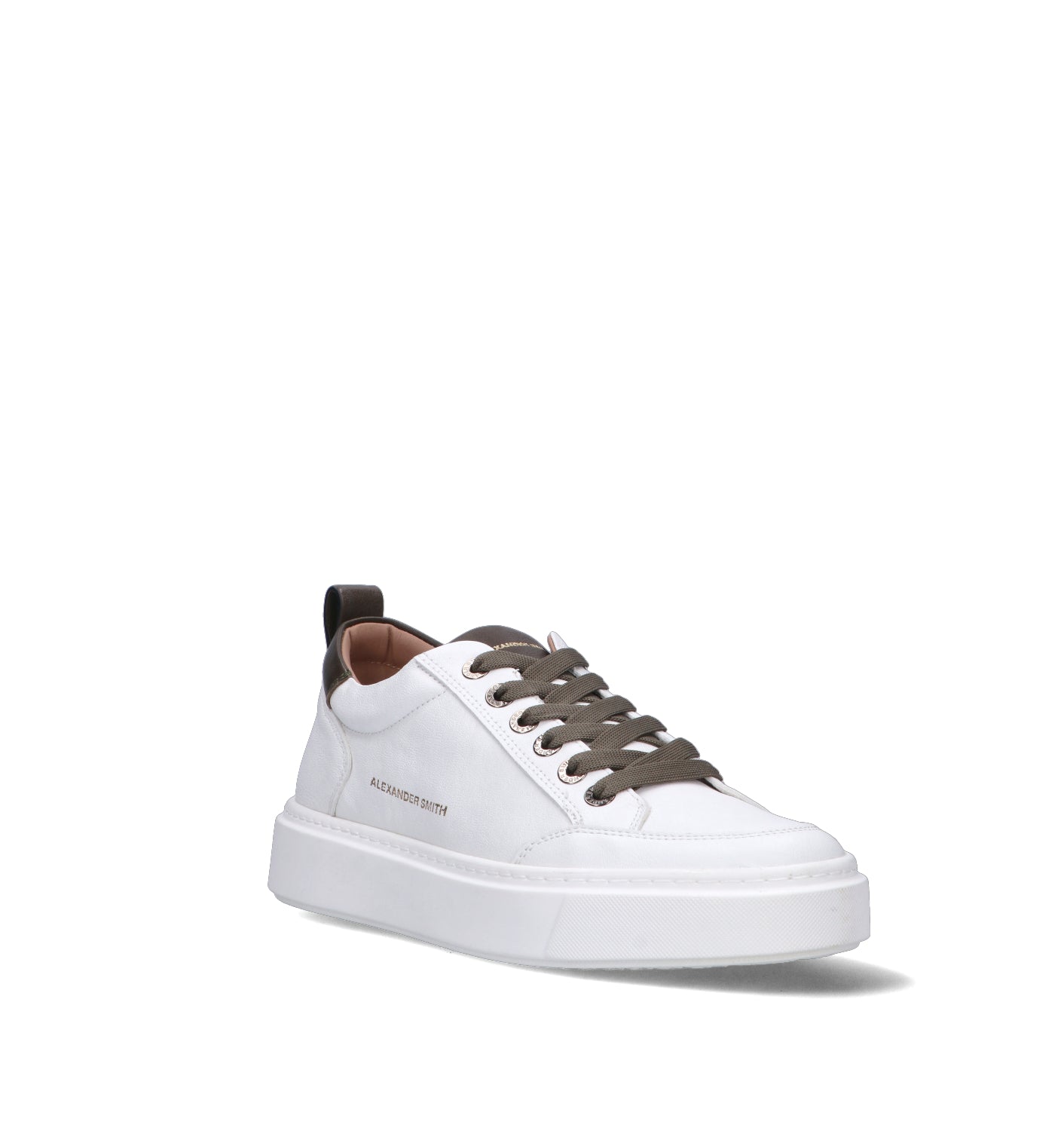 ALEXANDER SMITH Sneaker uomo bianca/marrone