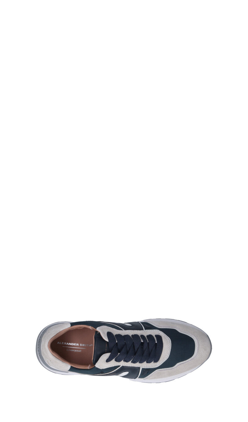 ALEXANDER SMITH Sneaker uomo bianca/blu